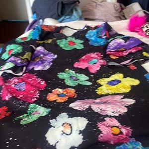 Floral dress loose fitting